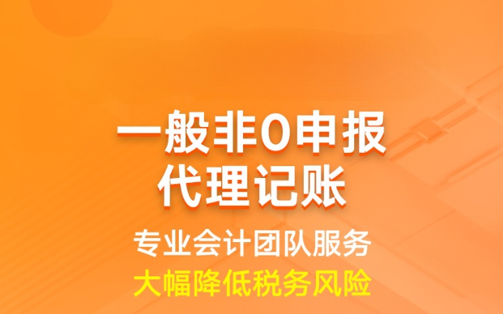 一般纳税人代理记账|企业代账专业记账报税